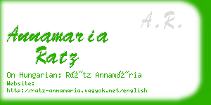 annamaria ratz business card